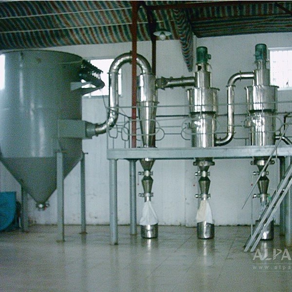 貴州某錳業(yè)工廠二氧化錳氣流分級生產線